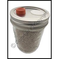 Brown Rice Flour (BRF) Jar - Mushroom Substrate (image for) Brown Rice Flour (BRF) Jar - Mushroom Substrate