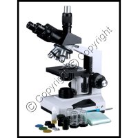 Professional Trinocular Compound Microscope w/ 3D Stage 40X-2000X (image for) Professional Trinocular Compound Microscope w/ 3D Stage 40X-2000X